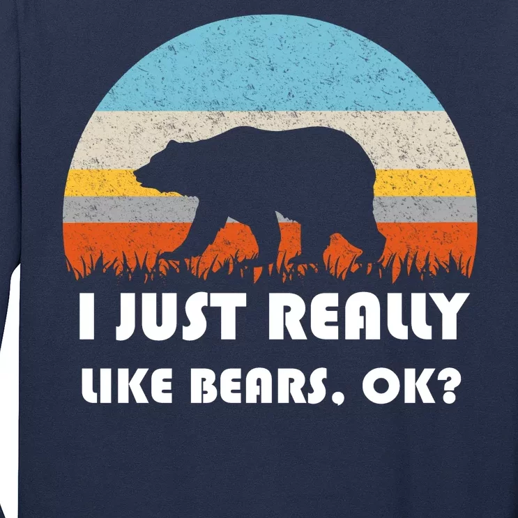 I Really Like Bears Long Sleeve Shirt