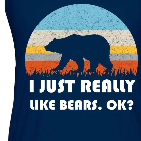 I Really Like Bears Ladies Essential Flowy Tank