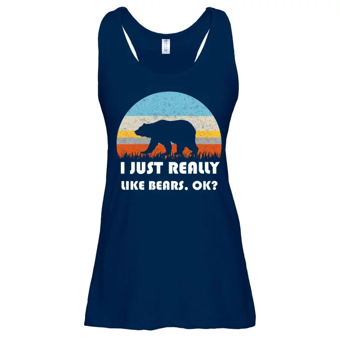 I Really Like Bears Ladies Essential Flowy Tank