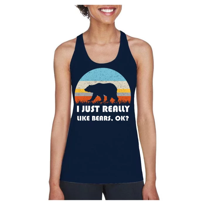 I Really Like Bears Women's Racerback Tank