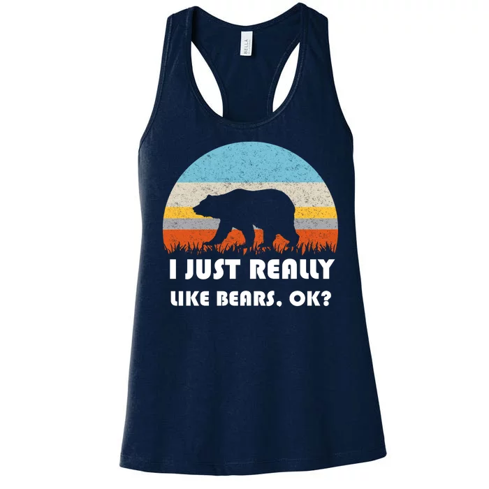 I Really Like Bears Women's Racerback Tank