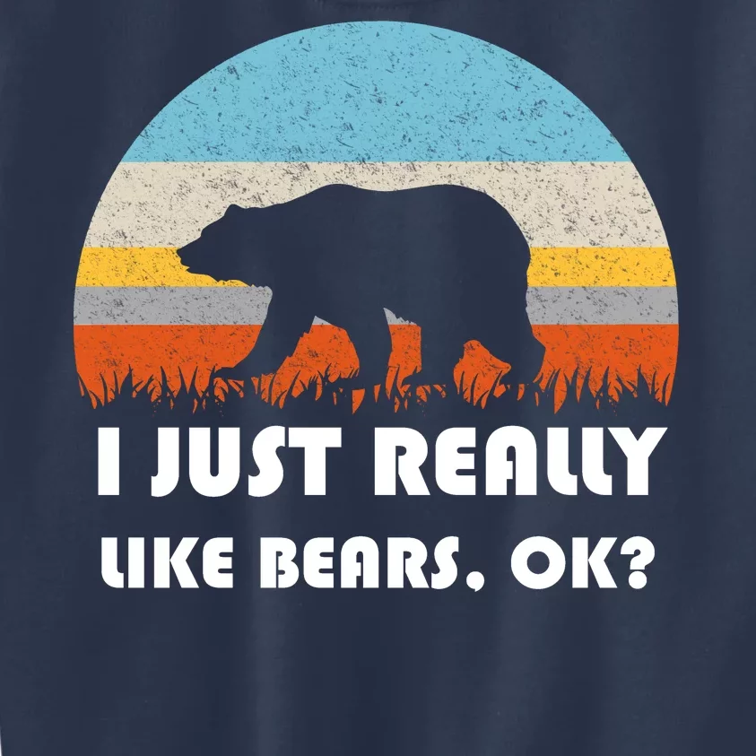 I Really Like Bears Kids Sweatshirt