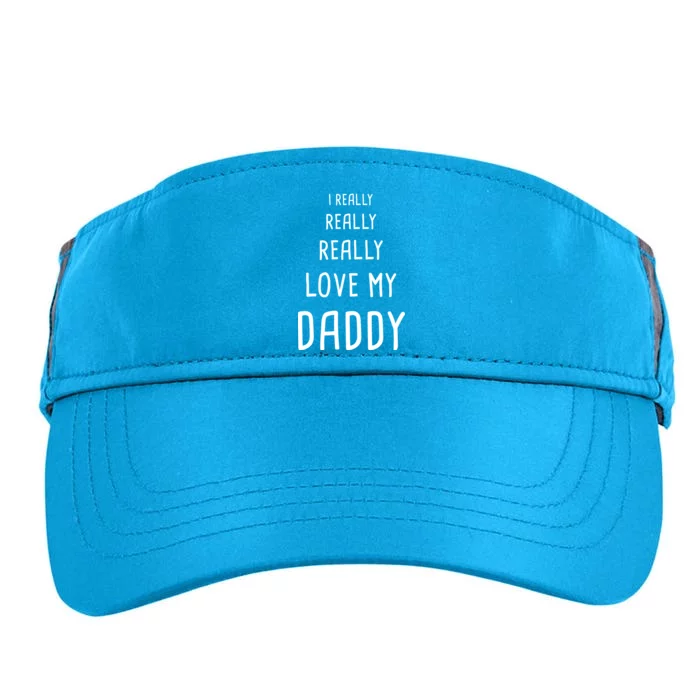 I Really Love My Daddy Adult Drive Performance Visor