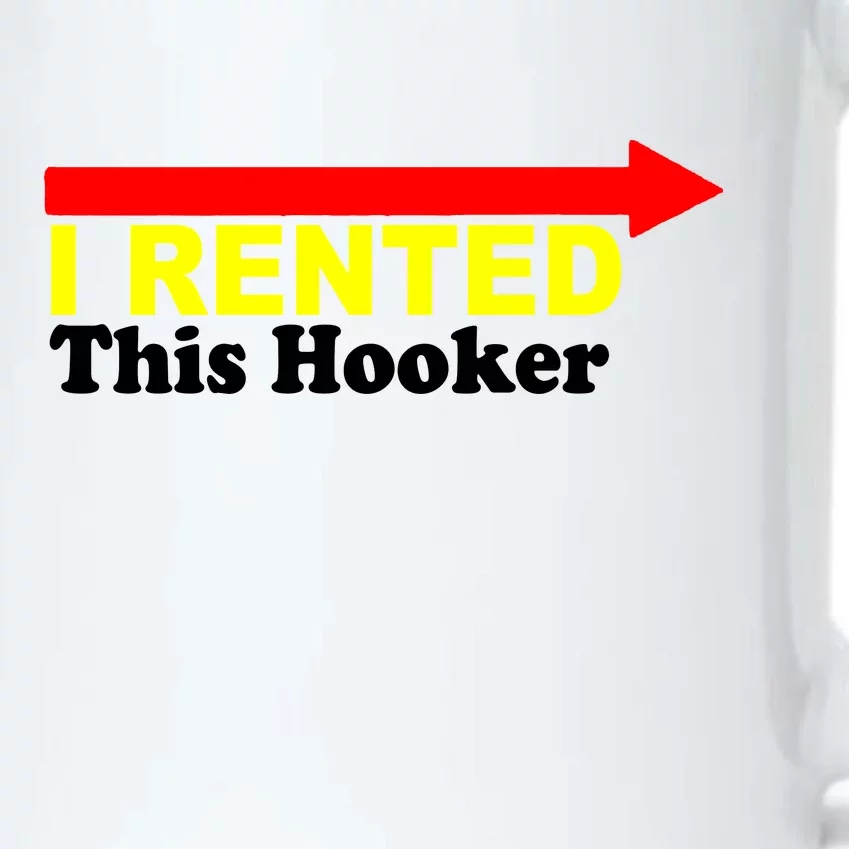 I Rented This Hooker Black Color Changing Mug