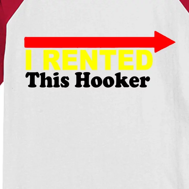 I Rented This Hooker Kids Colorblock Raglan Jersey