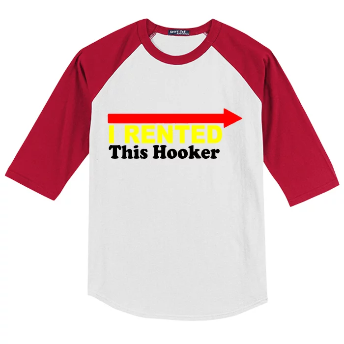 I Rented This Hooker Kids Colorblock Raglan Jersey