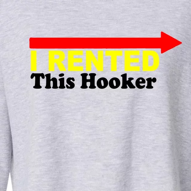 I Rented This Hooker Cropped Pullover Crew