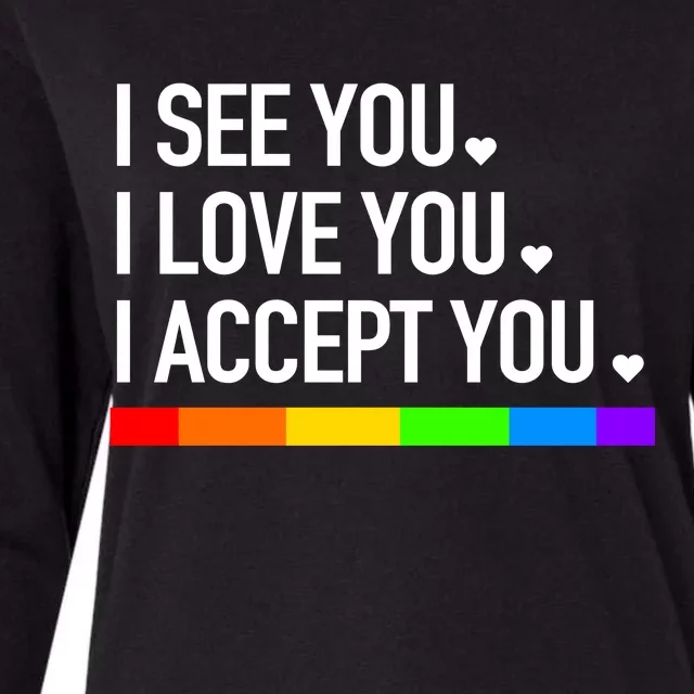 I See You I Love You I Accept You Womens Cotton Relaxed Long Sleeve T-Shirt