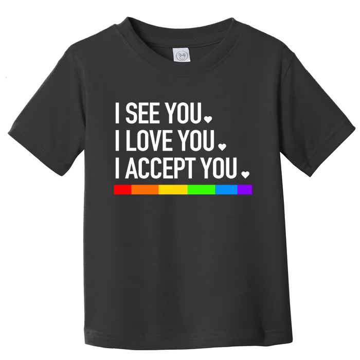 I See You I Love You I Accept You Toddler T-Shirt