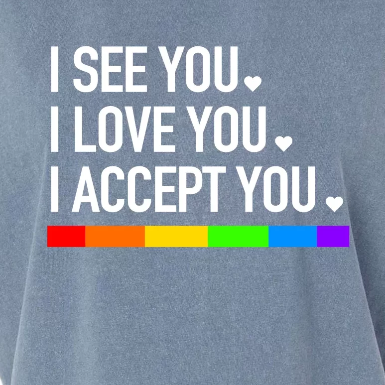 I See You I Love You I Accept You Garment-Dyed Women's Muscle Tee