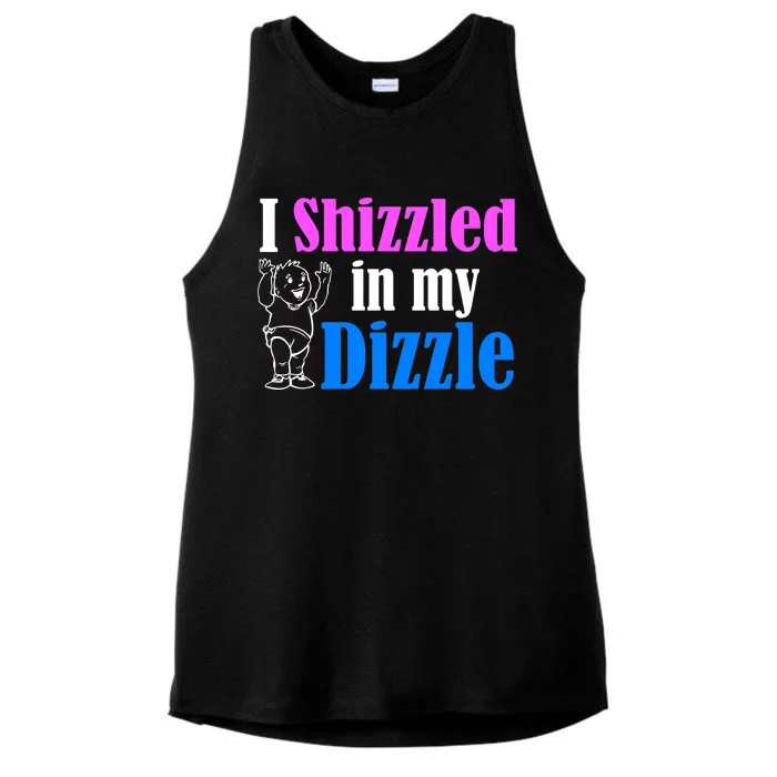 I Shizzled In My Dizzle Ladies Tri-Blend Wicking Tank