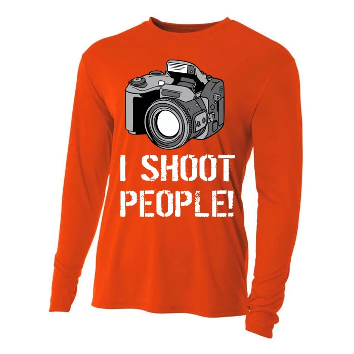 I Shoot People (Camera) Cooling Performance Long Sleeve Crew