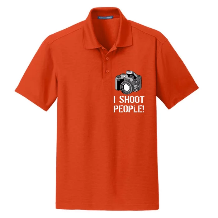 I Shoot People (Camera) Dry Zone Grid Performance Polo