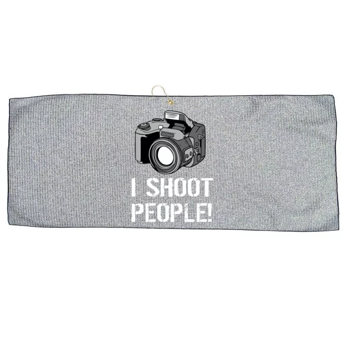 I Shoot People (Camera) Large Microfiber Waffle Golf Towel