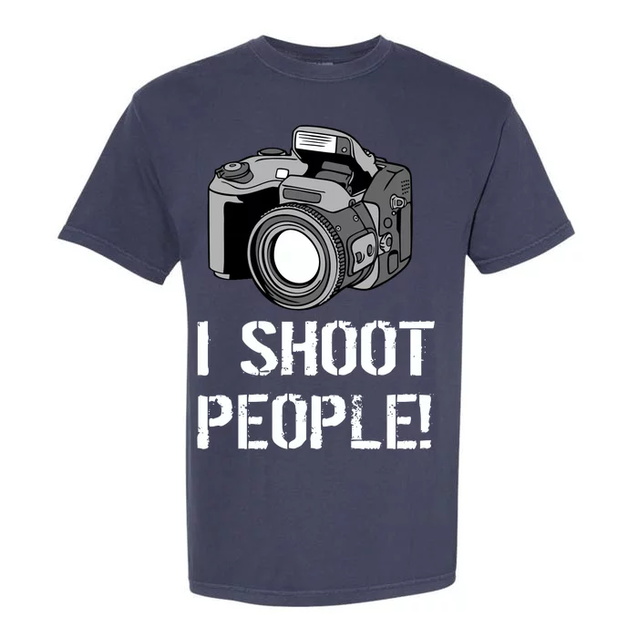 I Shoot People (Camera) Garment-Dyed Heavyweight T-Shirt