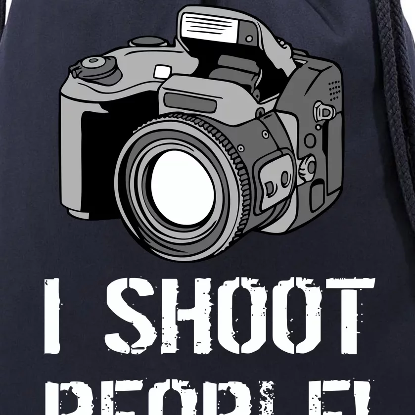 I Shoot People (Camera) Drawstring Bag