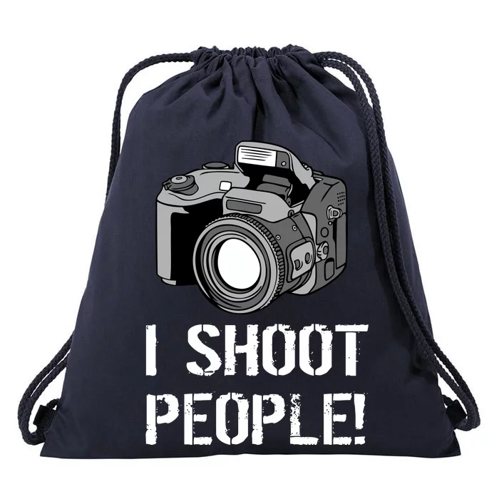 I Shoot People (Camera) Drawstring Bag