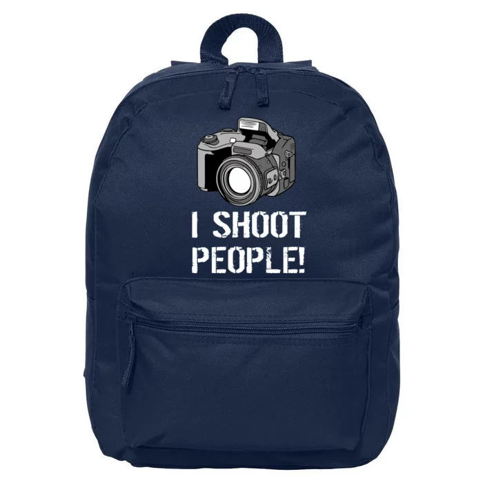 I Shoot People (Camera) 16 in Basic Backpack