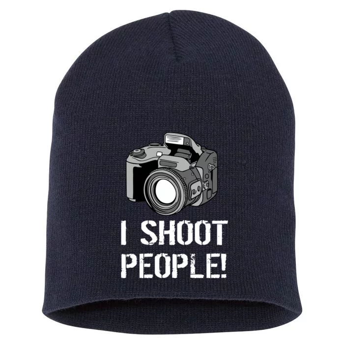 I Shoot People (Camera) Short Acrylic Beanie