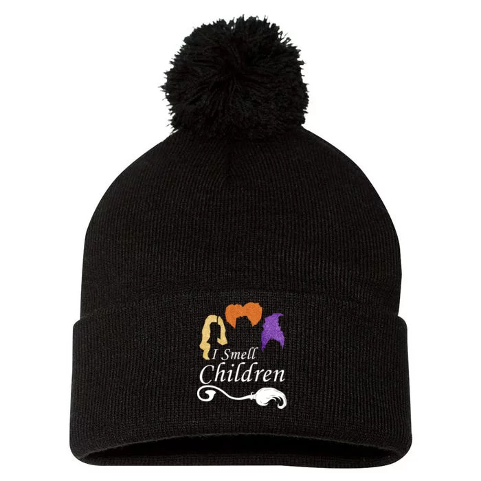 I Smell Children Funny Halloween Pom Pom 12in Knit Beanie