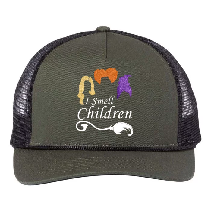 I Smell Children Funny Halloween Retro Rope Trucker Hat Cap