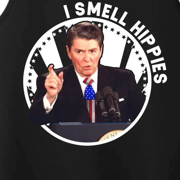 I Smell Hippies Reagan Performance Tank