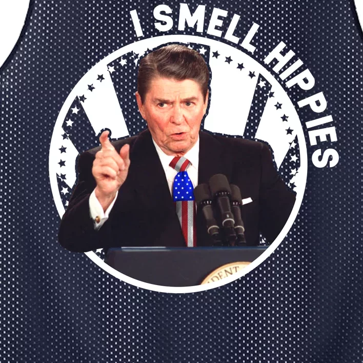 I Smell Hippies Reagan Mesh Reversible Basketball Jersey Tank