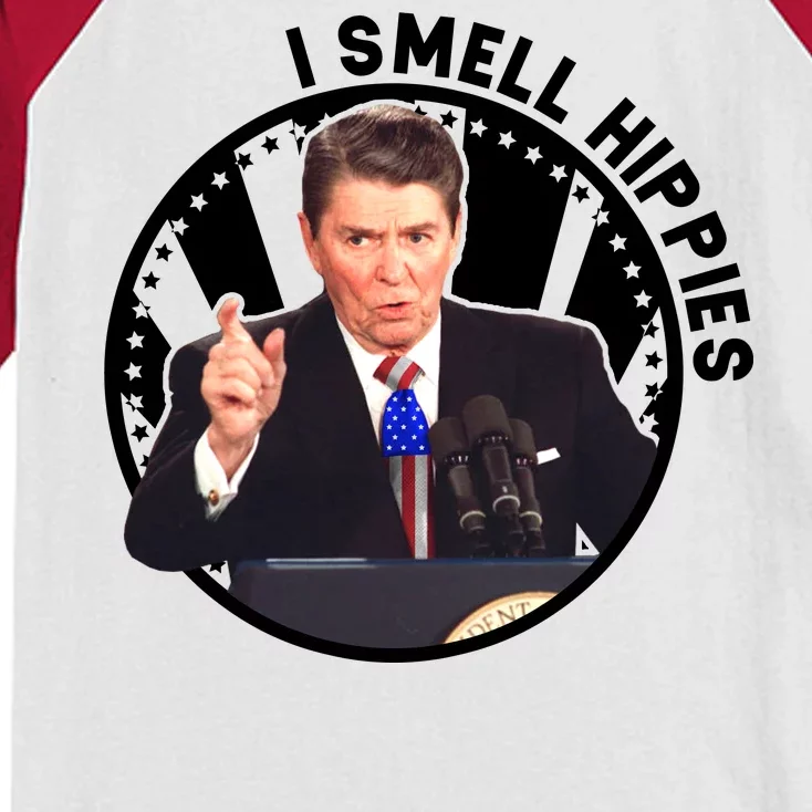 I Smell Hippies Reagan Kids Colorblock Raglan Jersey