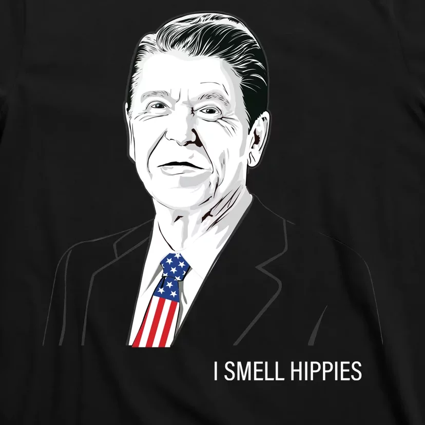 I Smell Hippies Ronald Reagan T-Shirt