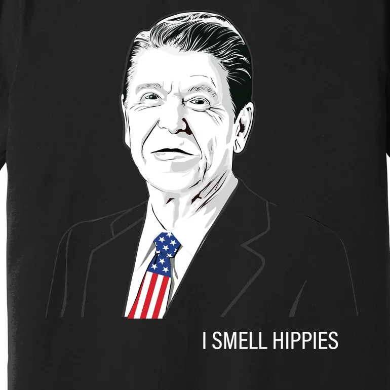 I Smell Hippies Ronald Reagan Premium T-Shirt