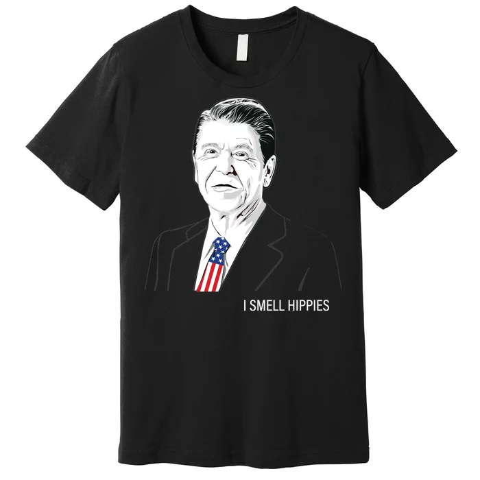 I Smell Hippies Ronald Reagan Premium T-Shirt