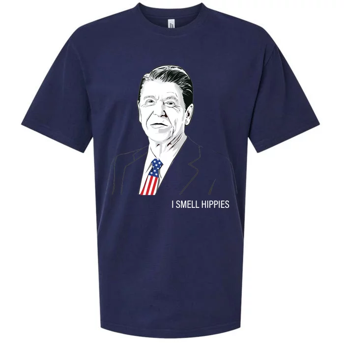 I Smell Hippies Ronald Reagan Sueded Cloud Jersey T-Shirt