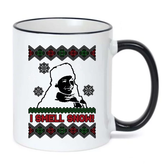 I Smell Snow Ugly Christmas Funny Black Color Changing Mug