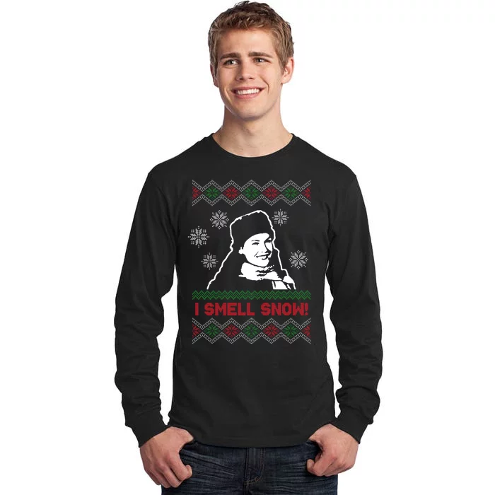 I Smell Snow Ugly Christmas Funny Tall Long Sleeve T-Shirt