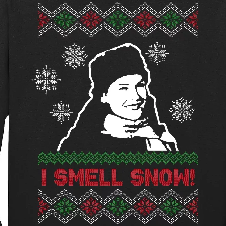 I Smell Snow Ugly Christmas Funny Tall Long Sleeve T-Shirt