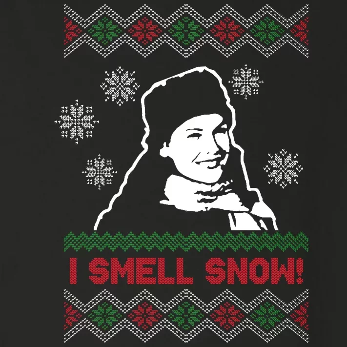 I Smell Snow Ugly Christmas Funny Toddler Long Sleeve Shirt