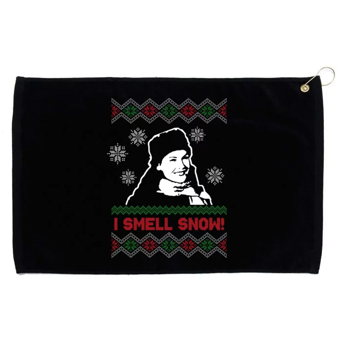 I Smell Snow Ugly Christmas Funny Grommeted Golf Towel