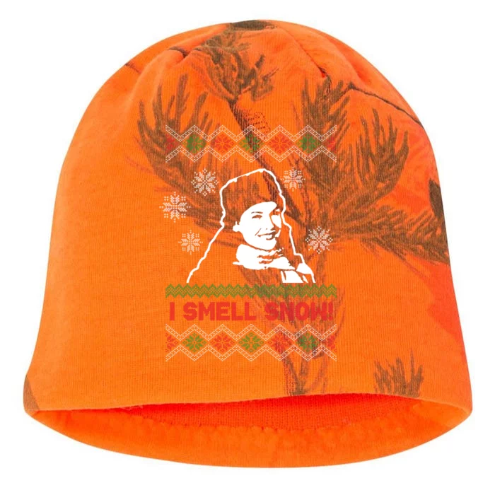 I Smell Snow Ugly Christmas Funny Kati - Camo Knit Beanie