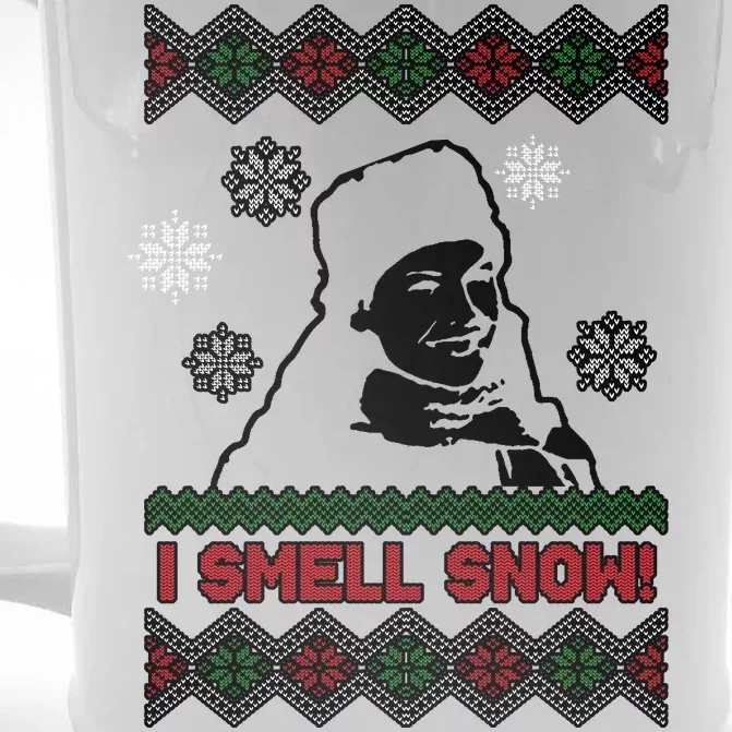 I Smell Snow Ugly Christmas Funny Front & Back Beer Stein