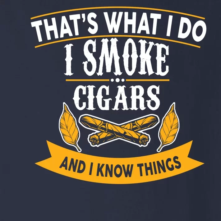 I Smoke Cigars And Know Thing Funny Toddler Long Sleeve Shirt