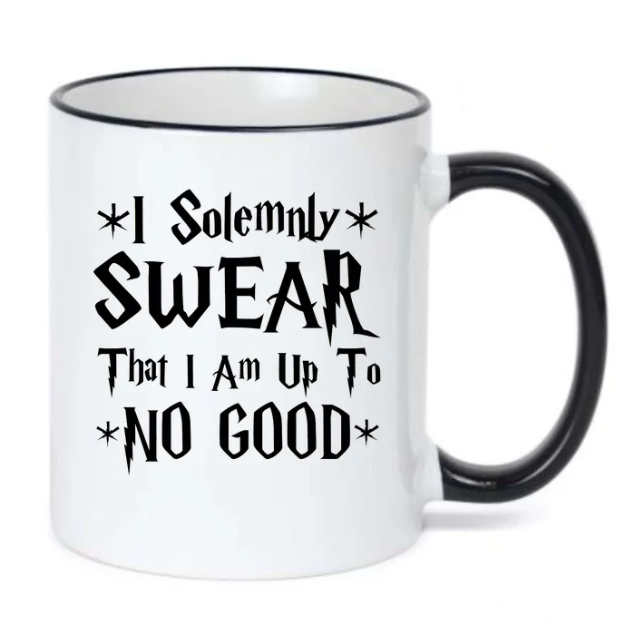 I Solemnly Swear That I Am Up To No Good Black Color Changing Mug