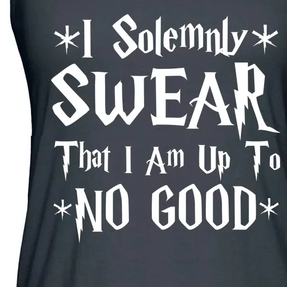 I Solemnly Swear That I Am Up To No Good Ladies Essential Flowy Tank