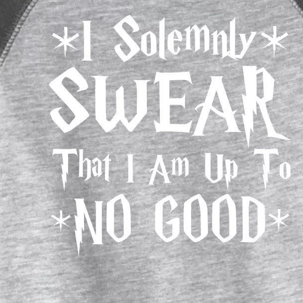 I Solemnly Swear That I Am Up To No Good Toddler Fine Jersey T-Shirt