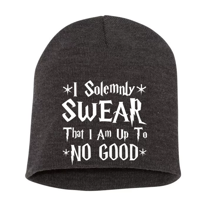 I Solemnly Swear That I Am Up To No Good Short Acrylic Beanie