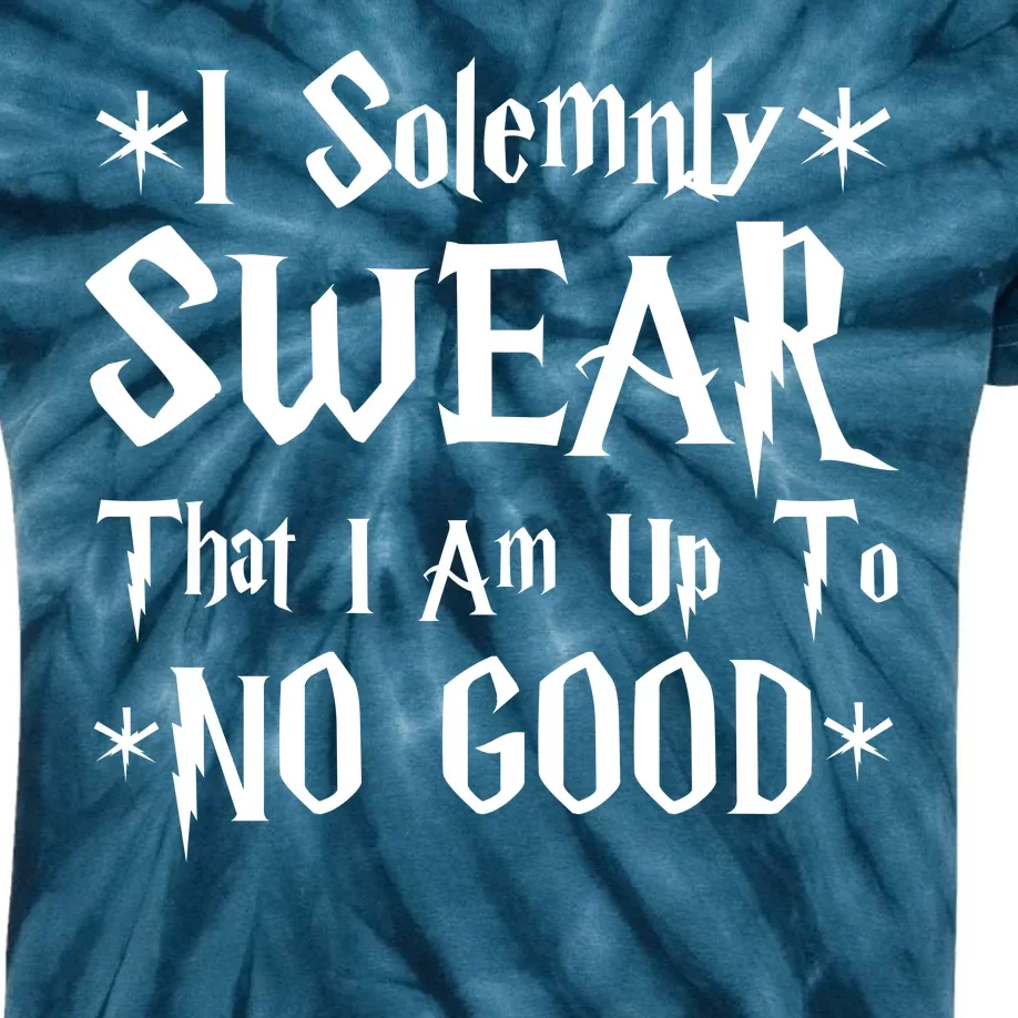 I Solemnly Swear That I Am Up To No Good Kids Tie-Dye T-Shirt