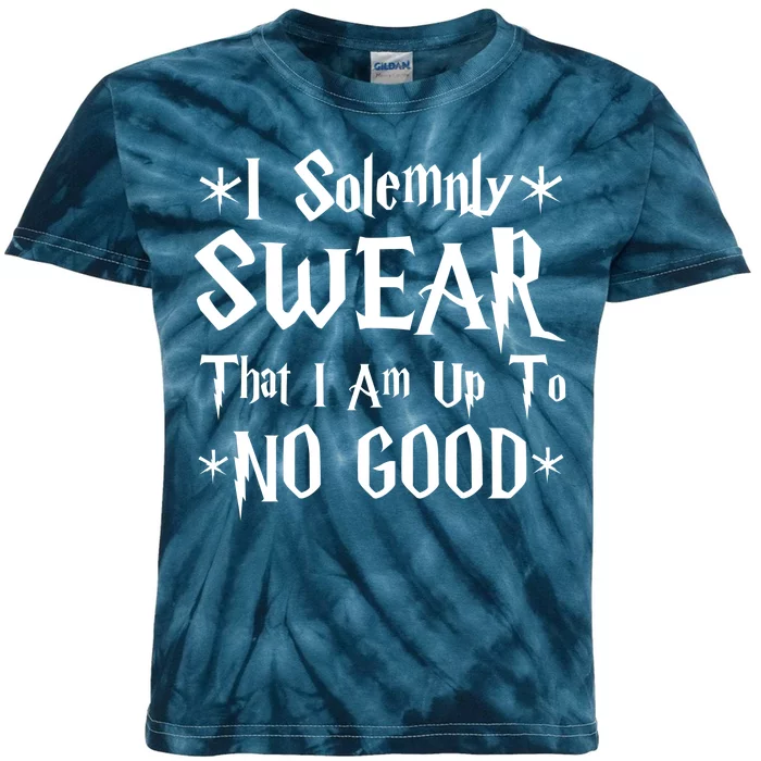 I Solemnly Swear That I Am Up To No Good Kids Tie-Dye T-Shirt