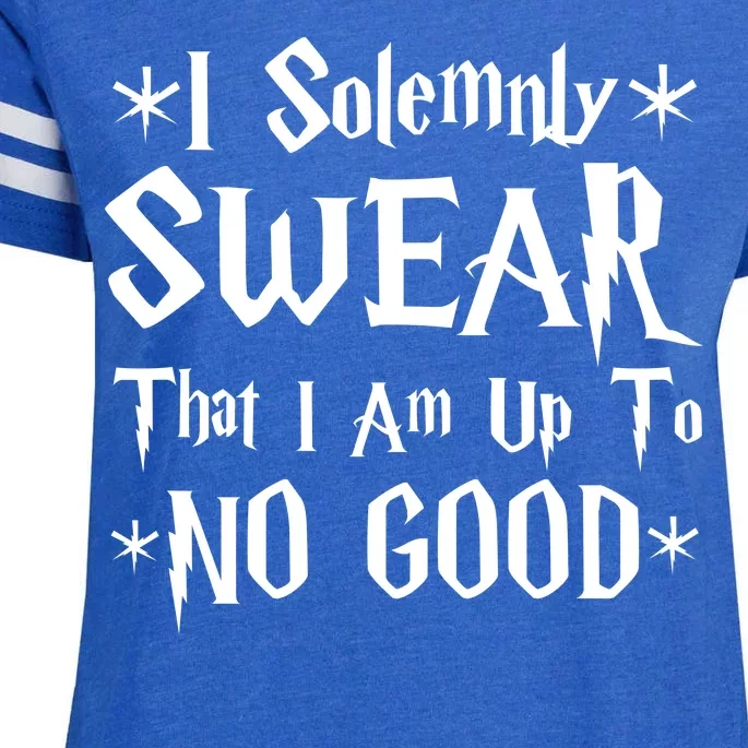 I Solemnly Swear That I Am Up To No Good Enza Ladies Jersey Football T-Shirt