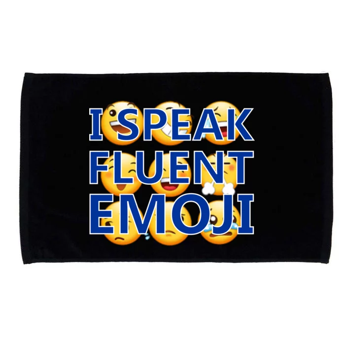 I Speak Fluent Emoji Microfiber Hand Towel