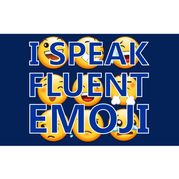 I Speak Fluent Emoji Bumper Sticker