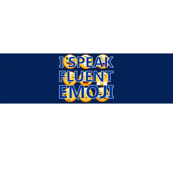 I Speak Fluent Emoji Bumper Sticker